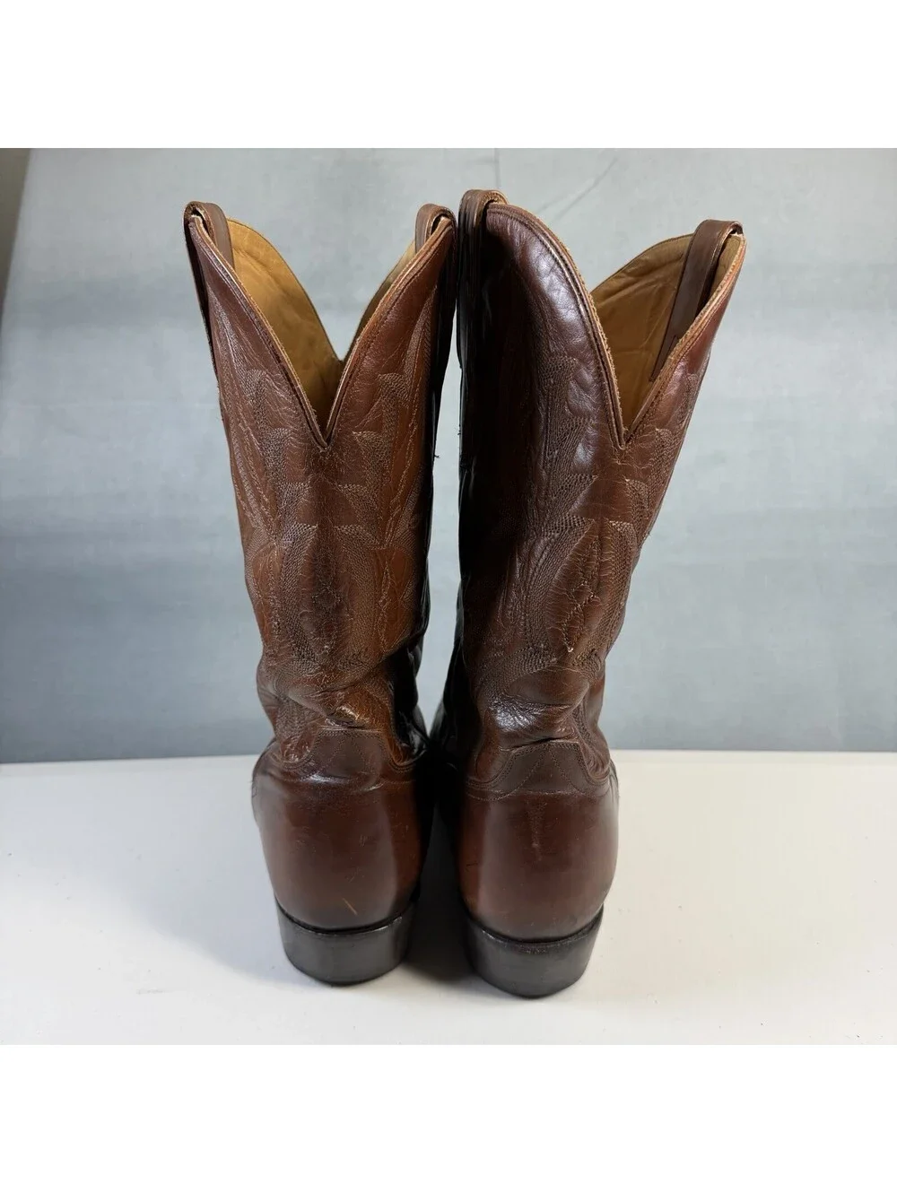 El Dorado Handmade Antique Calf Western Cowboy Boots Mens 12 Square Toe ED1111